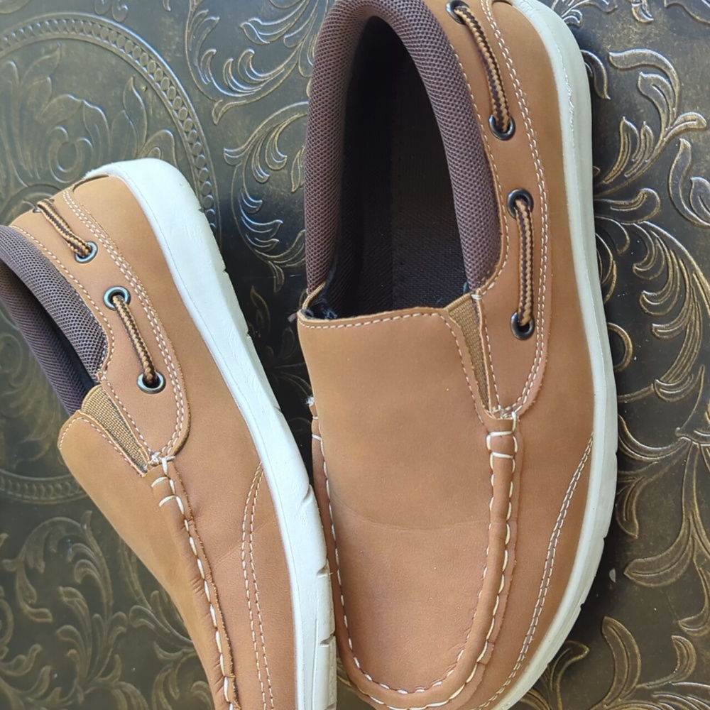 brooman Kids Boys Loafers School Casual Boat Shoes Size 3 Big Boys - Picture 2 of 5